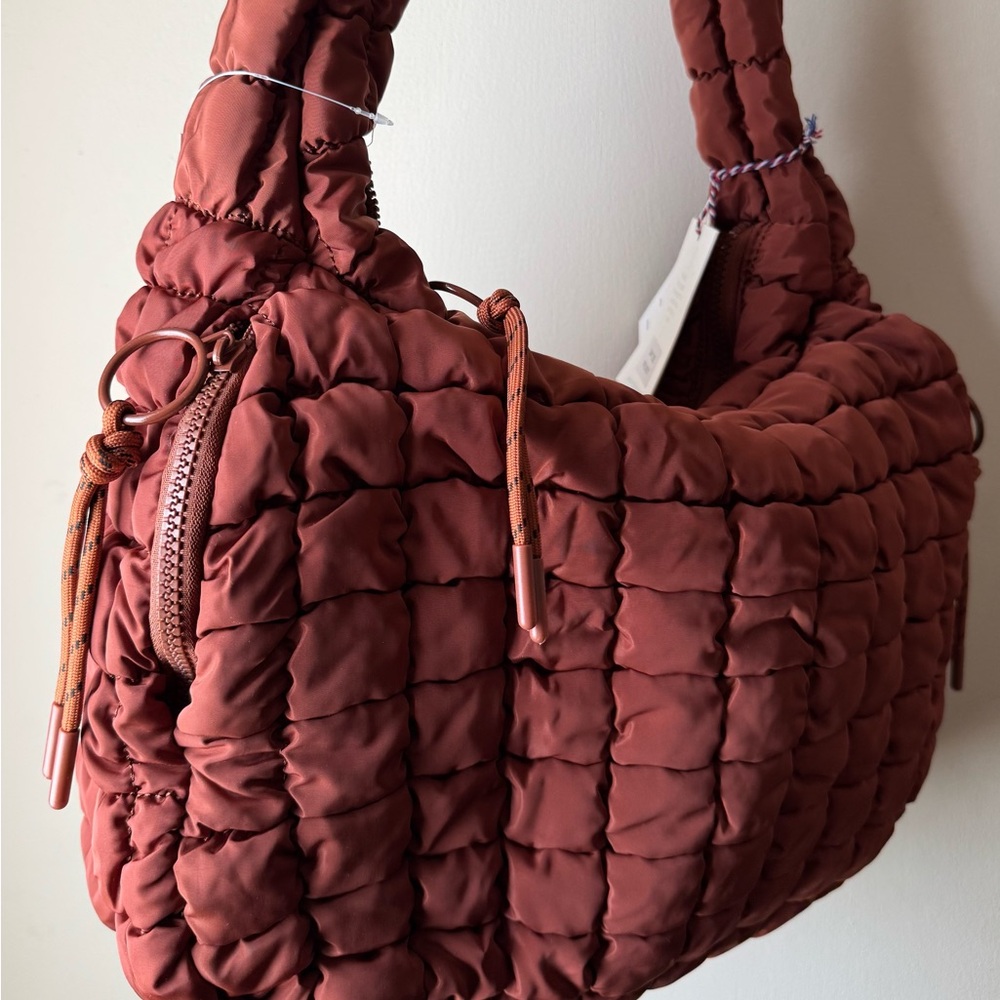 Urban Expressions Quilted Rust Shoulder Bag NWT